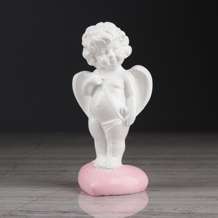 Статуэтка "Амур 1" с розовой отделкой