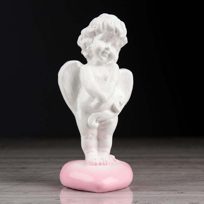 Статуэтка "Амур 2" с розовой отделкой