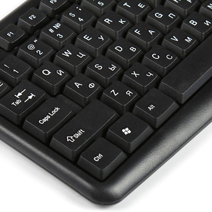 Комплект проводной Canyon CNE-CSET1-RU, клавиатура+мышь, 1000 dpi, черный CNS-HSETW3-