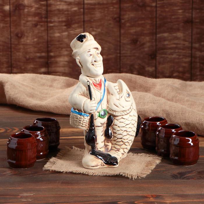 Коньячный набор "Рыбак" 7 предметов