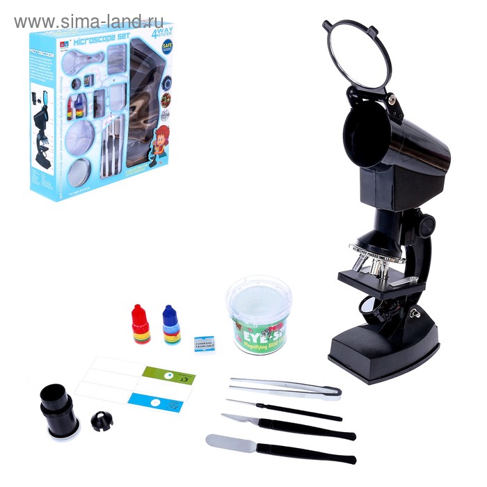 Набор для изучения микромира «Микроскопик» набор для изучения микромира эврики микроскоп 14 предм свет 2 sl 0059 арт 1592017