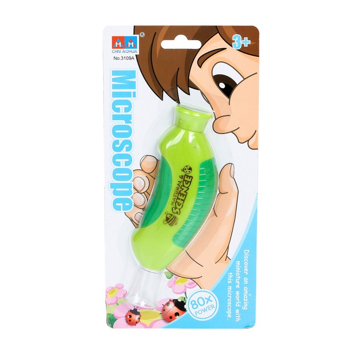 Микроскоп "Юный биолог", мощность 80х