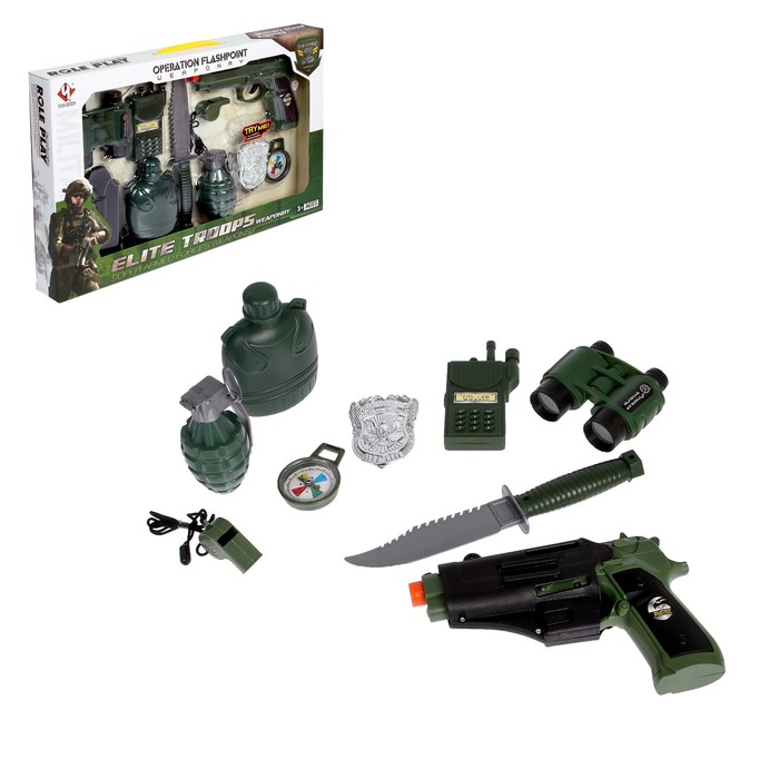 Набор военного "Герой города", 10 предметов