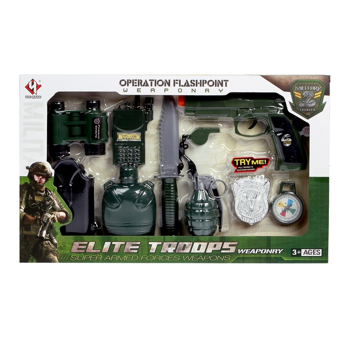 Набор военного "Герой города", 10 предметов