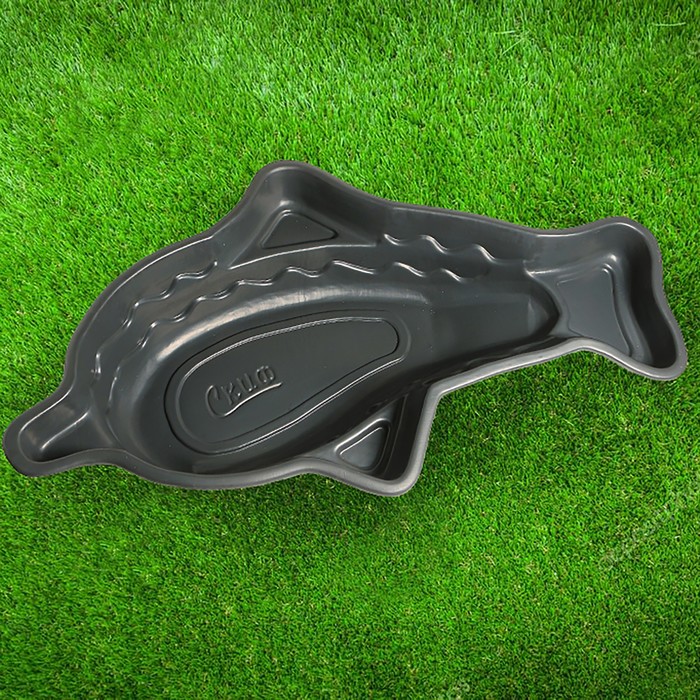 Пруд садовый пластиковый «Дельфин», 265 л, чёрный