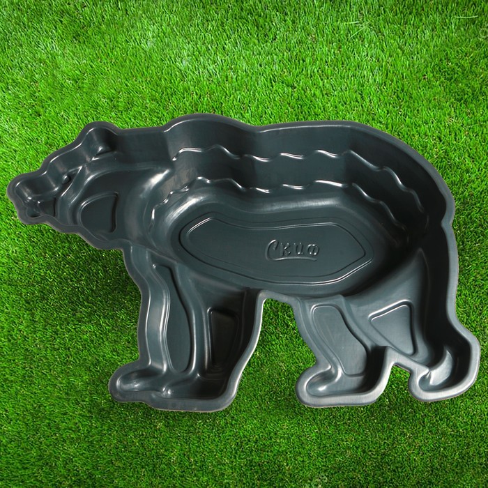 Пруд садовый пластиковый «Медведь», 450 л, чёрный