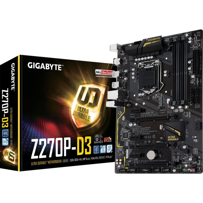 Материнская плата Gigabyte GA-Z270P-D3, Soc-1151, Intel Z270, 4xDDR4, ATX, Ret