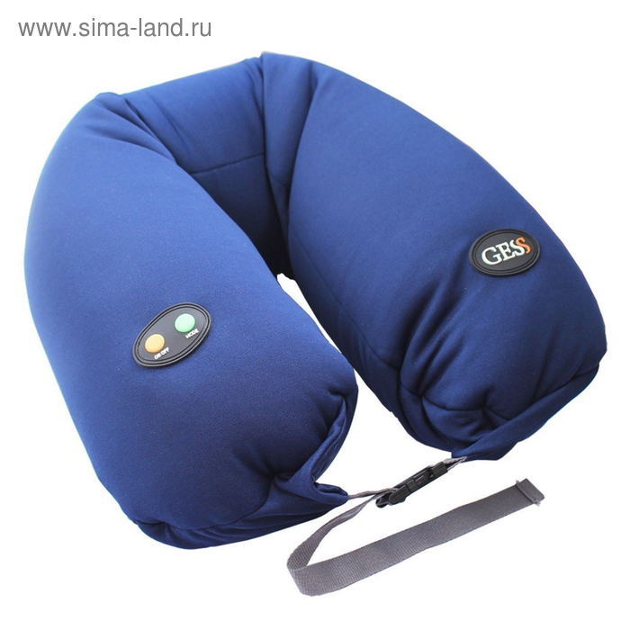 Массажная подушка GESS-306 uNeck PRO, электрическая, 2.5 Вт, 6 режимов, синяя