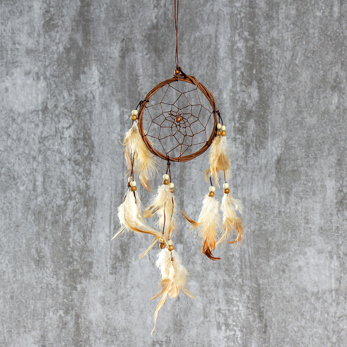 Ловец снов "Яркие краски" d=11 см длина 30 см МИКС