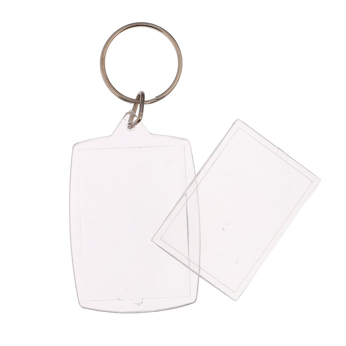 Капсула для полиграфической вставки прямоугольник пузатый 6х4х0,7 см