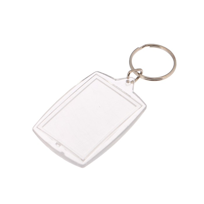 Капсула для полиграфической вставки прямоугольник пузатый 6х4х0,7 см