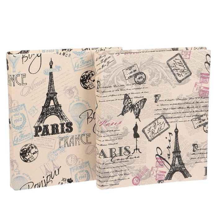 Фотоальбом магнитный 30 листов "Париж. Эйфелева башня" МИКС ткань 33,5х28,7х5,2 см