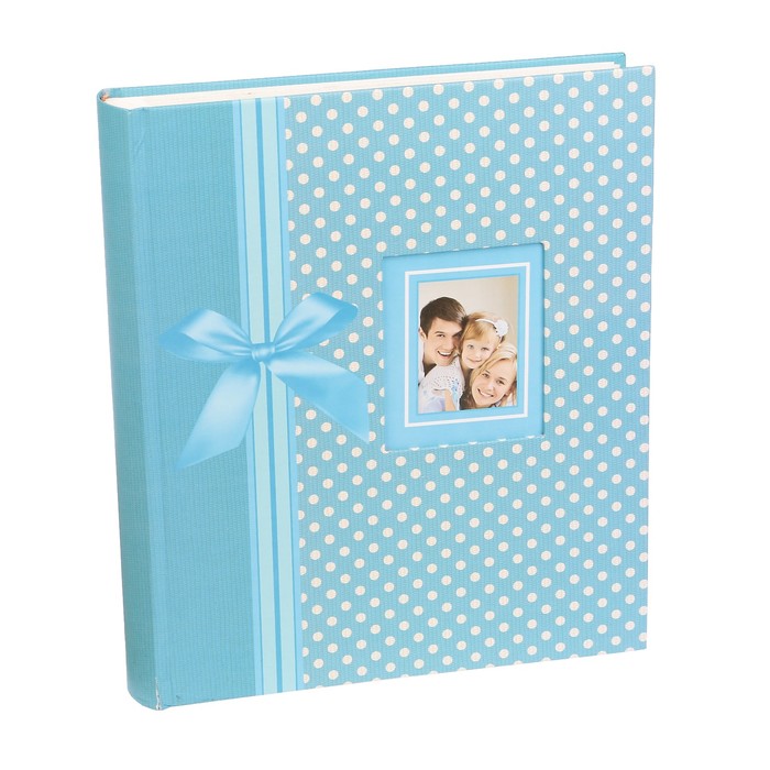 Фотоальбом магнитный 30 листов "Горошек с бантом" МИКС 33,5х28,7х5,2 см