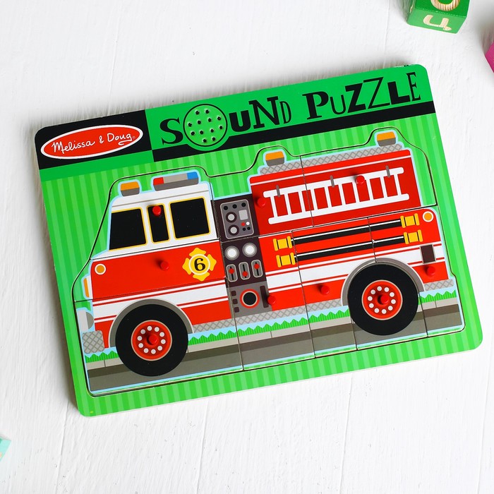 Пазл со звуком "Пожарная машина"