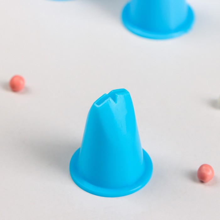 Набор насадок кондитерских 21 шт 2,5х3 см, с адаптером 3 см, цвет желтый