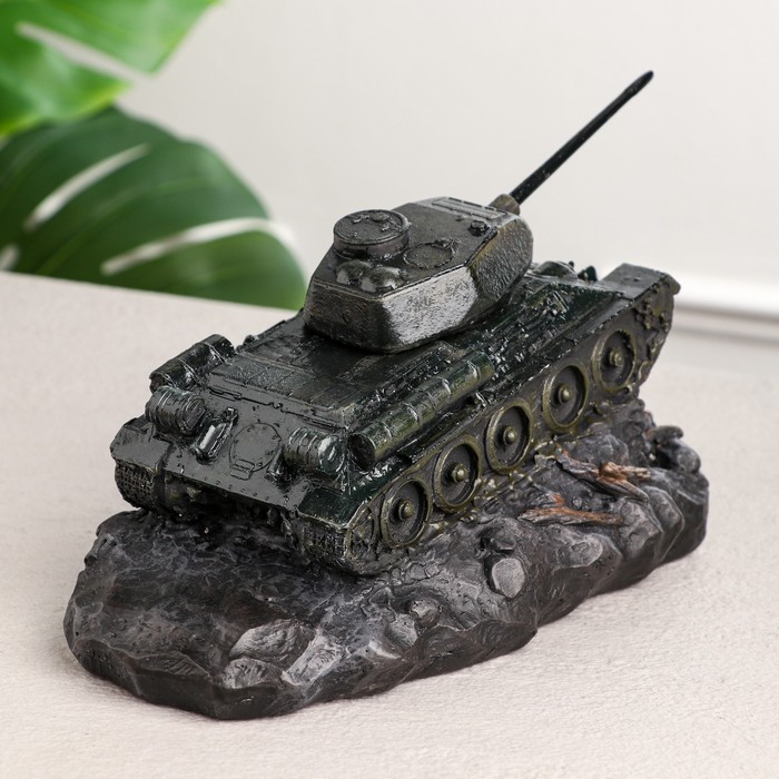 Копилка "Танк Т-34" зелёная