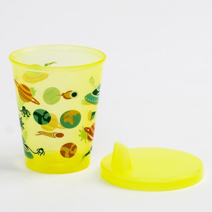 Поильник с твёрдым носиком детский, 170 мл, от 9 мес., цвет жёлтый