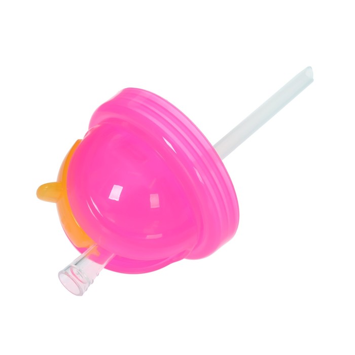 Поильник с трубочкой детский, прорезиненные ручки, 270 мл, от 9 мес.. цвет зелёный