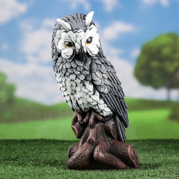 Садовая фигура "Сова №3" рисованная 31 см