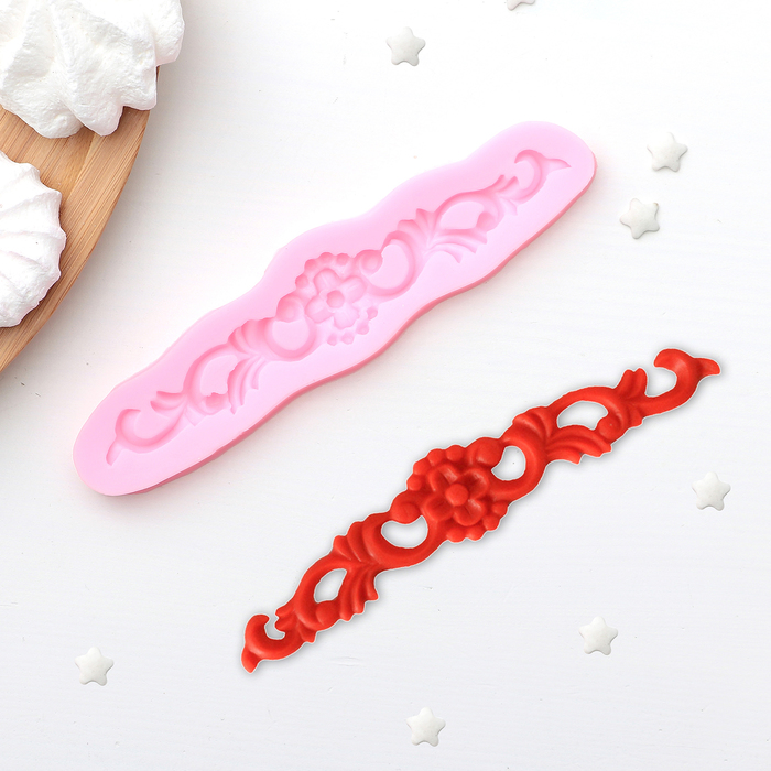 Молд 14х3,5 см "Цветочная фантазия"