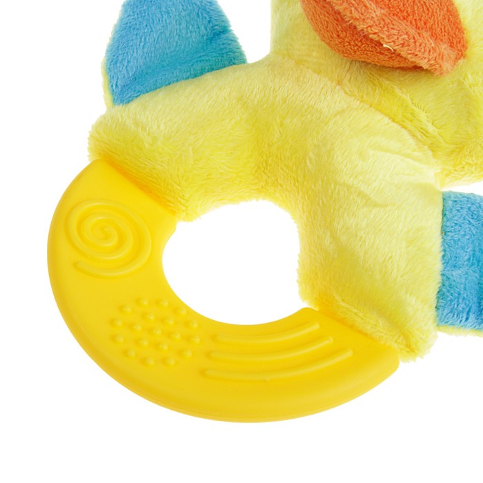 Игрушка для собак мягкая с жевательными элементами "Утенок", 15,5 см