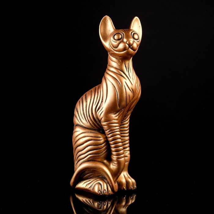 

Копилка "Кошка Сфинкс", бронза, гипс, 39 см