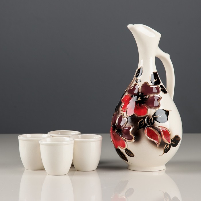 Набор винный "Мадера", яблоня, 5 предметов, 0,7 л, 0,2 л