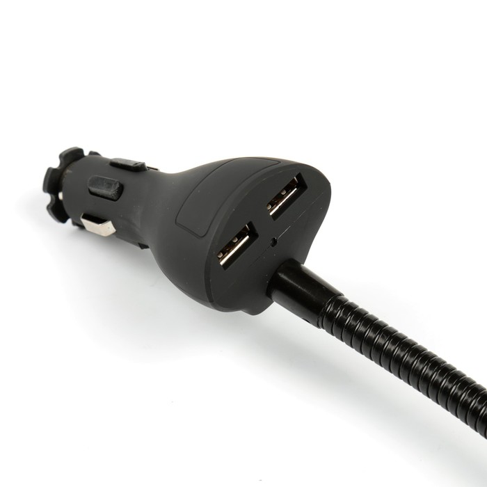 Держатель телефона TORSO, прищепка, в прикуриватель с USB