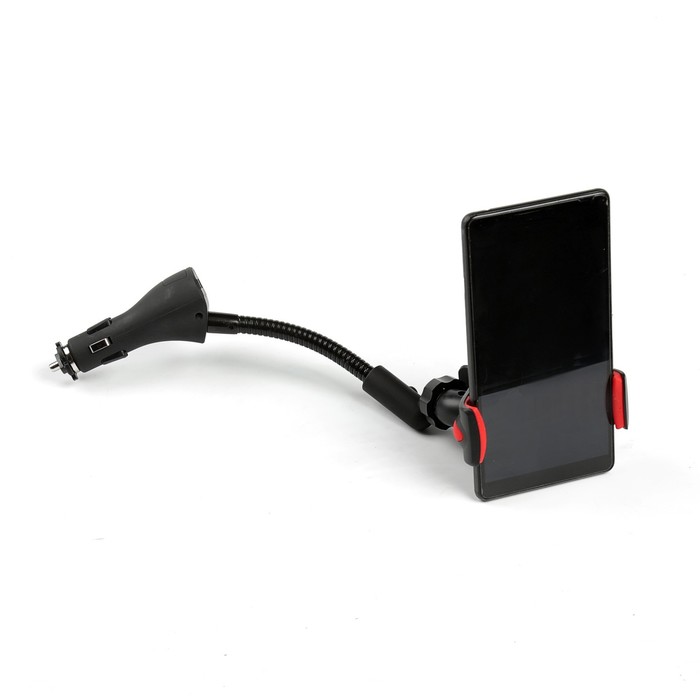 Держатель телефона TORSO, прищепка, в прикуриватель с USB