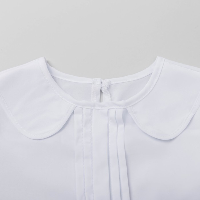 Блузка для девочки , рост 122-128 см, цвет белый