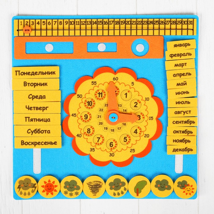 Дидактический коврик "Календарь"