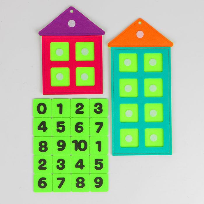 Дидактический коврик Числовые домики числовые домики учим состав чисел