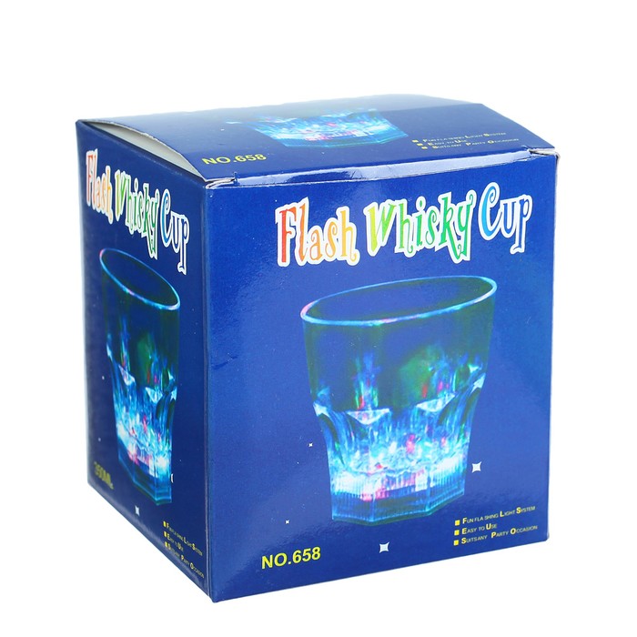 Стакан световой, цвет оранжевый