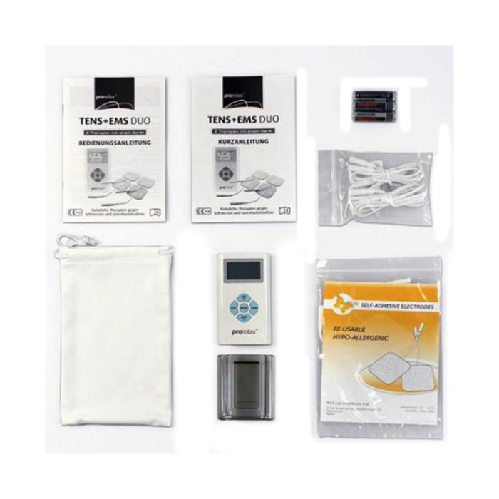 Миостимулятор Prorelax DUO, TENS+EMS, от батареек 3хААА