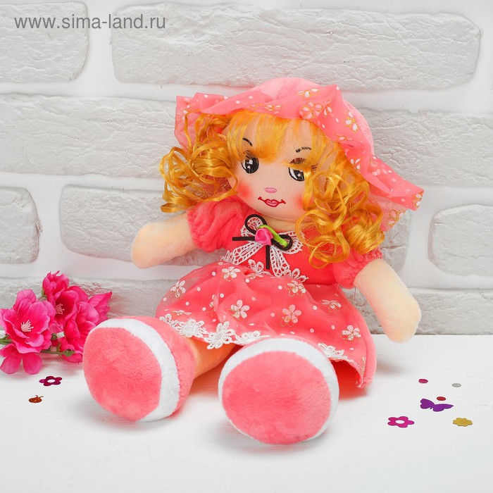 Мягкая кукла «Девчушка юбочка в цветочек», цвета МИКС мягкая кукла девчушка юбочка в цветочек
