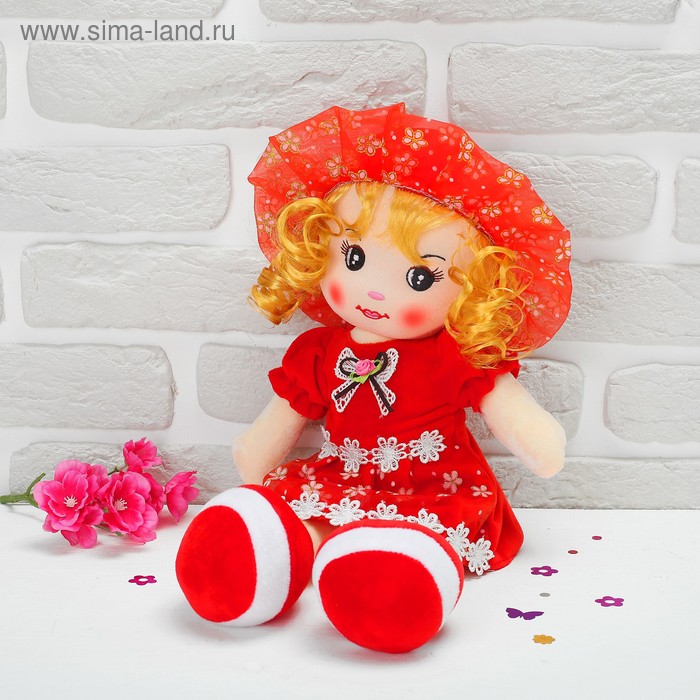 Мягкая кукла «Девчушка», юбочка в цветочек, 45 см, цвета МИКС мягкая кукла девчушка юбочка в цветочек