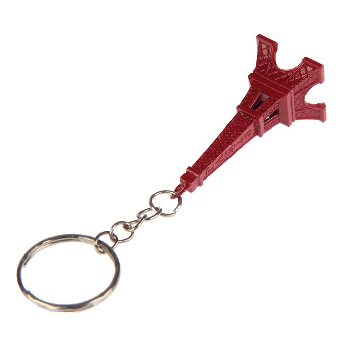 Брелок металл "Эйфелева башня" цветная МИКС 6х3х3 см