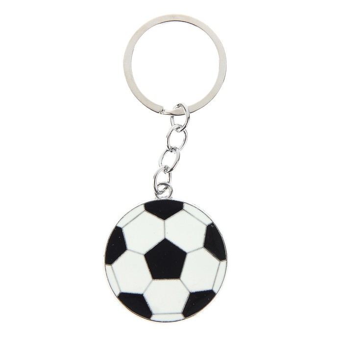 Брелок металл "Футбольный мяч" 3,8х3,8 см