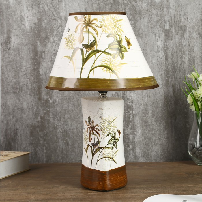Лампа настольная "Полевые цветы" Е14 25W 220В 36,5х25х25 см