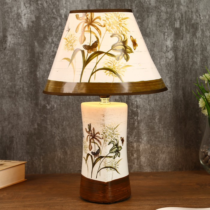 Лампа настольная "Полевые цветы" Е14 25W 220В 36,5х25х25 см