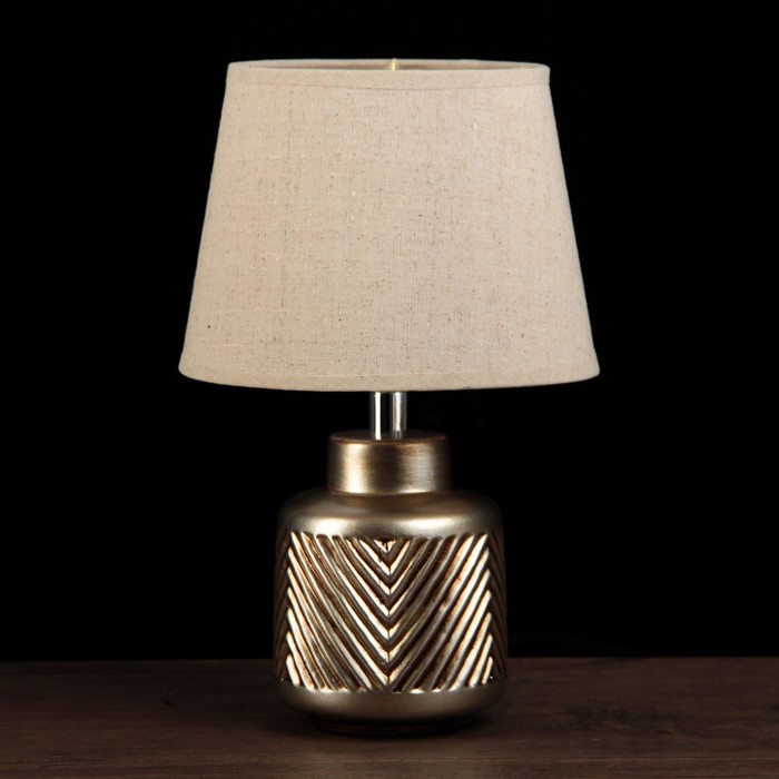 Лампа настольная "Пятый элемент" чернённое серебро Е14 25W 220В 34х20х20 см