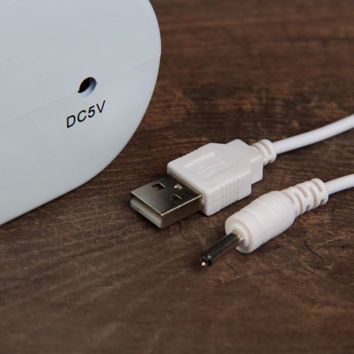 Светильник детский LED АКБ шнур usb МИКС "Птички на облачке" 12х16х7,5 см