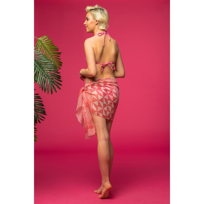 Палантин Этель "Нора" 60 х 180 см, цвет коралловый, 100 % вискоза