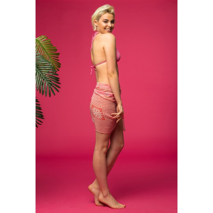 Палантин Этель "Нора" 60 х 180 см, цвет коралловый, 100 % вискоза