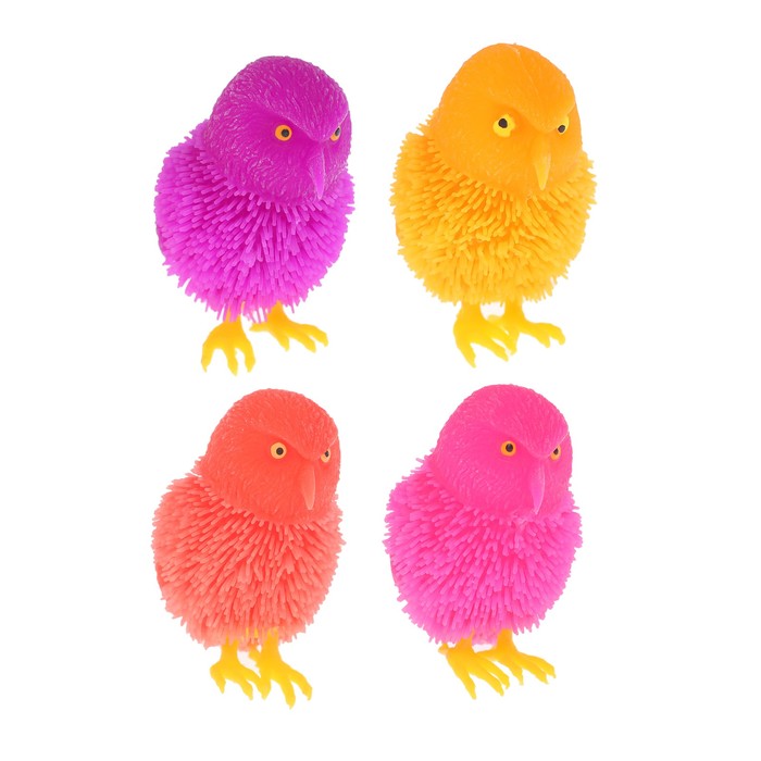 Ежка резиновый "Воробей" световой, цвета МИКС