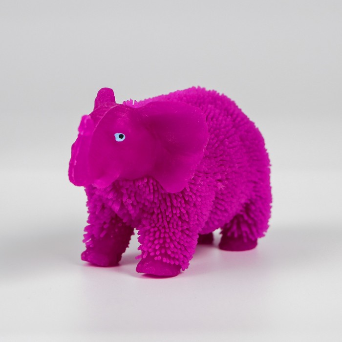 Ежка резиновый "Слоник" световой, цвета МИКС