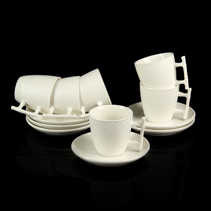 Сервиз чайный "Веста", 12 предметов: 6 чашек 150 мл, 6 блюдец 13 см