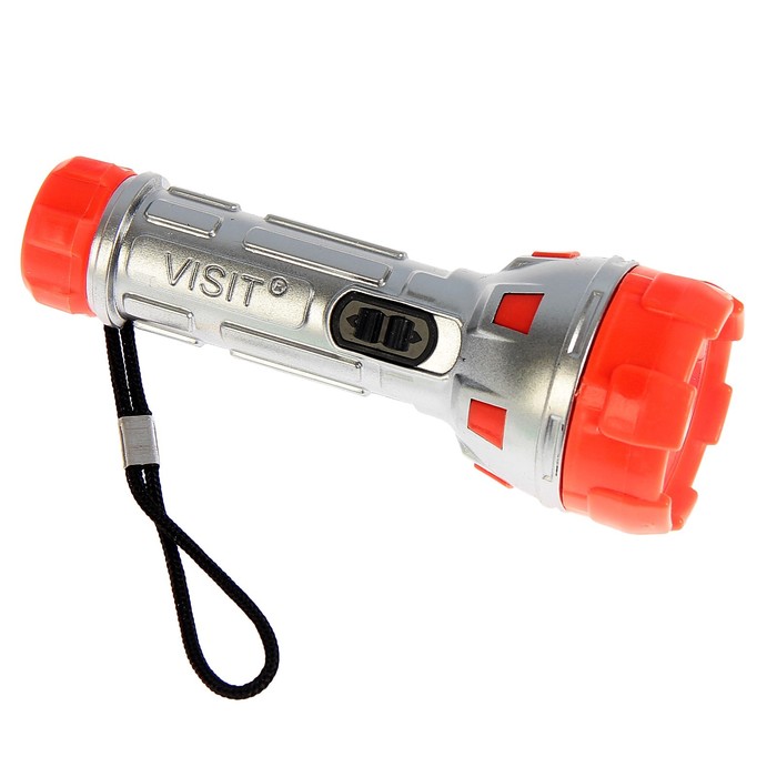 Фонарик "Робот", на шнурке, ручка пластик, микс, (фасовка 24шт), 3,8*11см