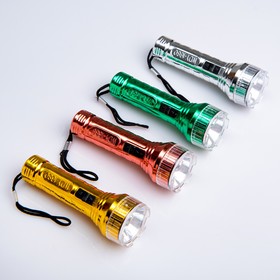 

Фонарь ручной "Металлик", 1 LED, 3.5 х 10 см, микс