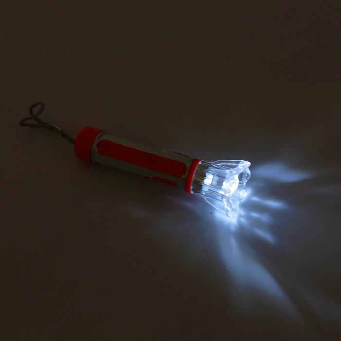 Фонарик, рассеив-ль цветок, вставка на ручке под металл, микс, (фасовка 24шт), 3,5*10,5см